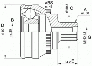Шарнирный комплект OPEN PARTS CVJ5119.10