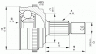 Шарнирный комплект OPEN PARTS CVJ5220.10