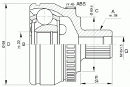 Шарнирный комплект OPEN PARTS CVJ5444.10