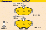 Комплект тормозных колодок BARUM BA2047