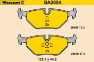 Комплект тормозных колодок BARUM BA2054