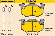 Комплект тормозных колодок BARUM BA2056