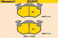 Комплект тормозных колодок BARUM BA2076