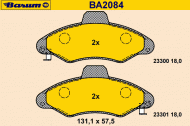 Комплект тормозных колодок BARUM BA2084