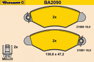 Комплект тормозных колодок BARUM BA2090