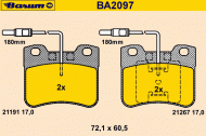 Комплект тормозных колодок BARUM BA2097