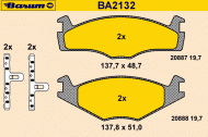 Комплект тормозных колодок BARUM BA2132