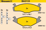 Комплект тормозных колодок BARUM BA2133