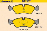 Комплект тормозных колодок BARUM BA2137
