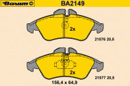 Комплект тормозных колодок BARUM BA2149