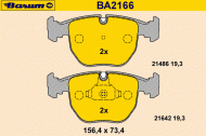 Комплект тормозных колодок BARUM BA2166