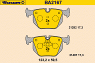 Комплект тормозных колодок BARUM BA2167
