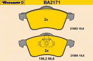 Комплект тормозных колодок BARUM BA2171