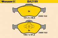 Комплект тормозных колодок BARUM BA2199
