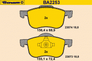 Комплект тормозных колодок BARUM BA2253
