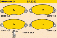 Комплект тормозных колодок BARUM BA2262