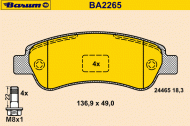 Комплект тормозных колодок BARUM BA2265