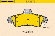 Комплект тормозных колодок BARUM BA2276