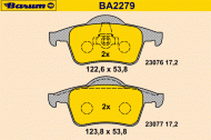 Комплект тормозных колодок BARUM BA2279