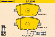Комплект тормозных колодок BARUM BA2298