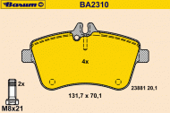 Комплект тормозных колодок BARUM BA2310