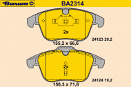 Комплект тормозных колодок BARUM BA2314