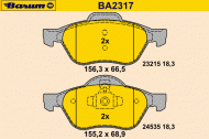 Комплект тормозных колодок BARUM BA2317