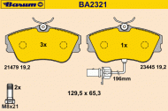 Комплект тормозных колодок BARUM BA2321