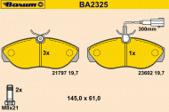 Комплект тормозных колодок BARUM BA2325