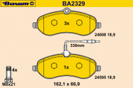 Комплект тормозных колодок BARUM BA2329