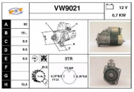 Стартер SNRA VW9021