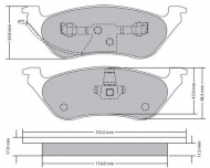 Комплект тормозных колодок FREMAX FBP-1562
