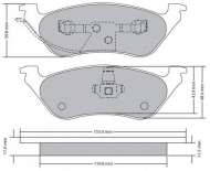 Комплект тормозных колодок FREMAX FBP-1731