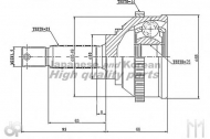Шарнирный комплект ASHUKI HY-7005I