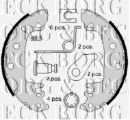 Комлект тормозных накладок BORG & BECK BBS6086