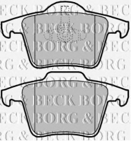 Комплект тормозных колодок BORG & BECK BBP2136
