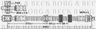 Шлангопровод BORG & BECK BBH6851