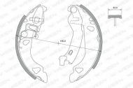 Комлект тормозных накладок WEEN 152-2388