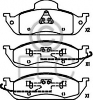 Комплект тормозных колодок EEC BRP1102