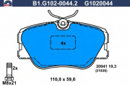 Комплект тормозных колодок GALFER B1.G102-0044.2