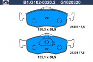 Комплект тормозных колодок GALFER B1.G102-0320.2
