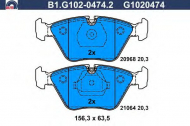 Комплект тормозных колодок GALFER B1.G102-0474.2