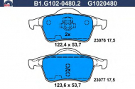 Комплект тормозных колодок GALFER B1.G102-0480.2