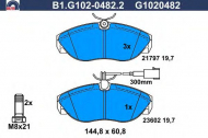 Комплект тормозных колодок GALFER B1.G102-0482.2
