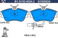 Комплект тормозных колодок GALFER B1.G102-0524.2