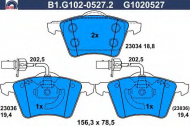Комплект тормозных колодок GALFER B1.G102-0527.2