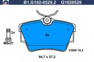 Комплект тормозных колодок GALFER B1.G102-0529.2