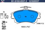 Комплект тормозных колодок GALFER B1.G102-0537.2