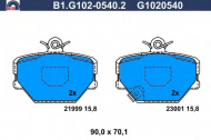 Комплект тормозных колодок GALFER B1.G102-0540.2