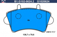 Комплект тормозных колодок GALFER B1.G102-0624.2